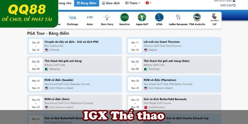 IGX Thể thao