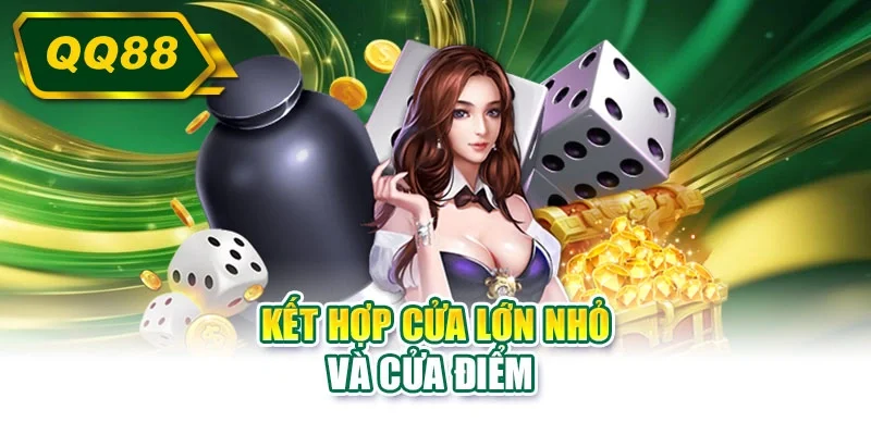 Kết hợp cửa lớn nhỏ và cửa điểm